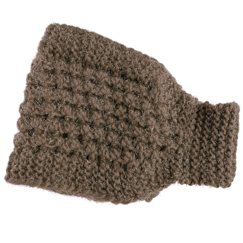 2in1 Fashion Neck Warmer Knit Hairband for Woman Camping Travel Wide Headband