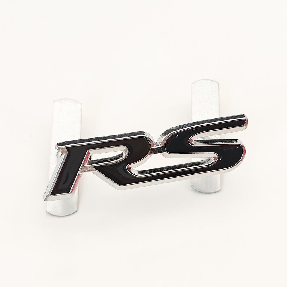 3D Metal Car Sticker RS Logo Badge Rear Trunk Fender Front Grill Emblem For Honda FIT Jazz Civic HRV Jade City CRV Acceessories