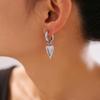 Heart Buckle Earrings: Retro 18k Gold-Plated Titanium Steel Design for Women
