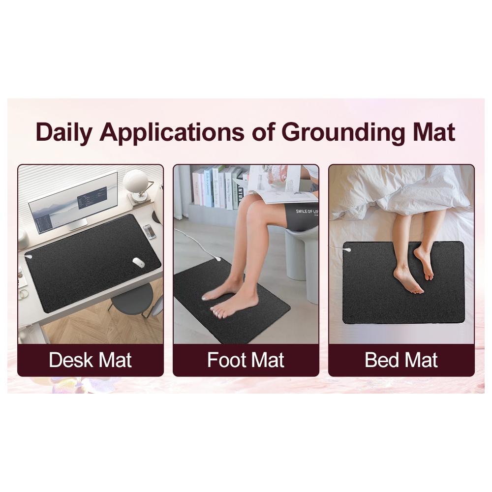 Grounding Mat, Grounding Mat for Bed 23.6 * 35.4. Earth Mat Grounding Pad, Grounding At Home