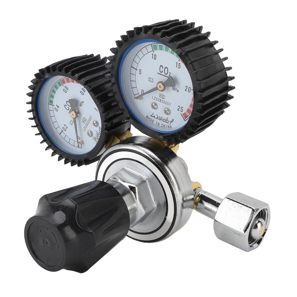 Kohlendioxidregler 2 Manometer CO2-Druckregler für Schweißen Schneiden Elektronische Industrien