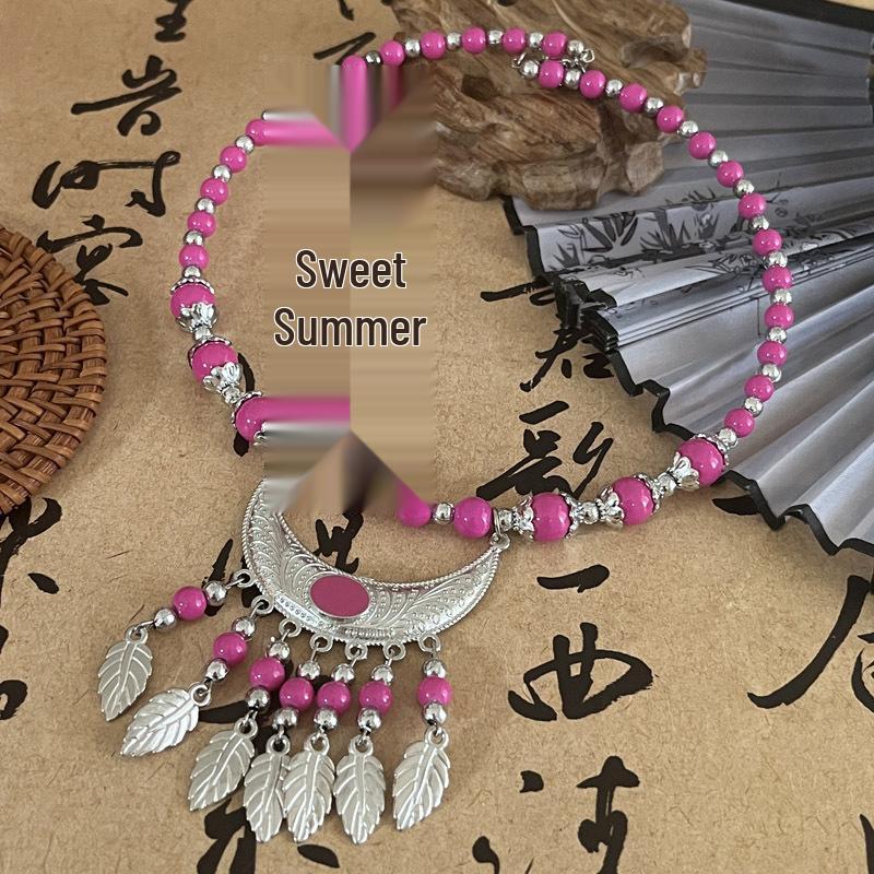 Bohemian Princess Tassel Forehead Pendant - Exotic Ethnic Style Hair Accessory