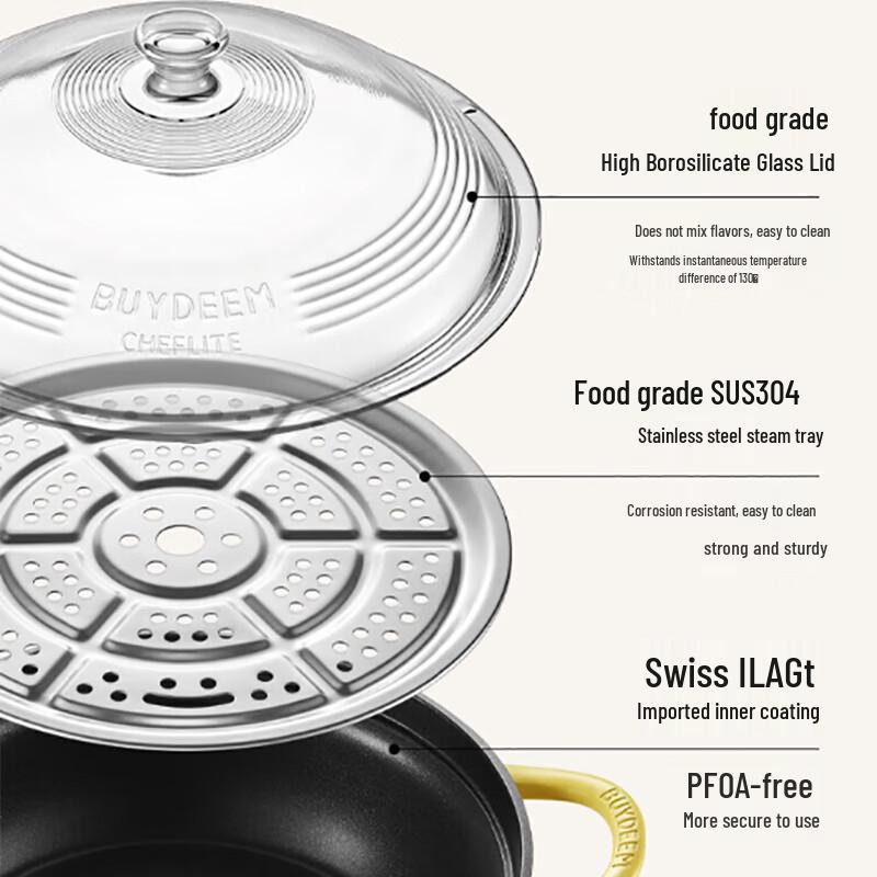Buydeem Multi-functional Non-stick Pot