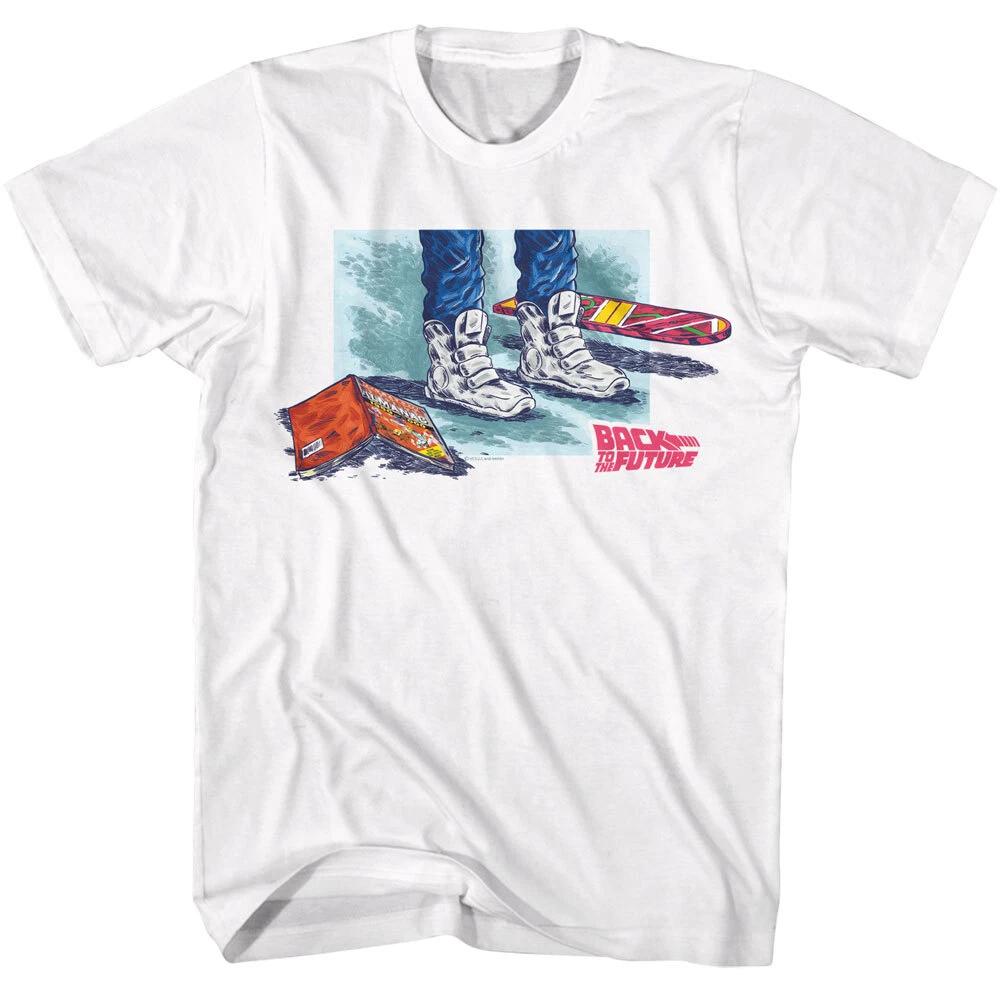 Back To The Future Movie Marty McFly Shoes Comic Book Hoverboard Men s T Shirt S