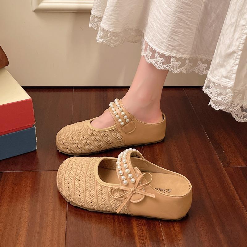 

Thick bottom heightening bag head half slippers women s outer wear summer new one-pedal cool slippers 36 хаки