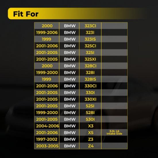 Set of 1 Intake and 1 Exhaust Camshaft Position Sensor for BMW 330Ci 325Ci X3 EV