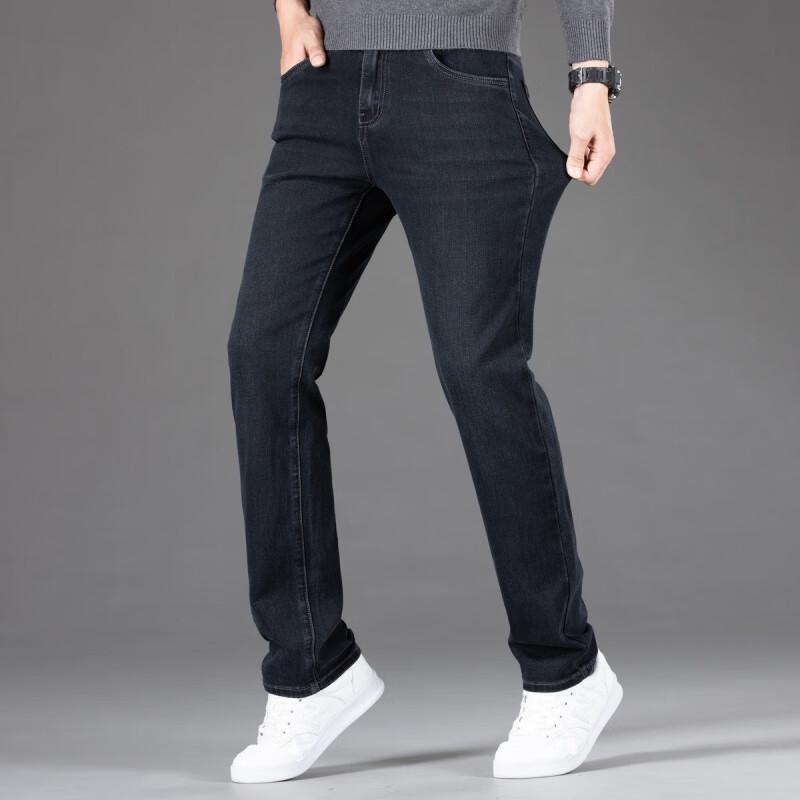 FAPAI.EC Men's Washed Casual Business Jeans PX334545210