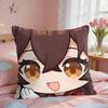Amber Cute Cute Genshin Impact Cushion Cover Square Short Plush Pillow Case Living Room Sofa Home Decor Funda X