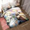 Genshin Impact Game Anime Bedding Set Printed Bed Set With Pillowcase Bed Duvet Cover Soft Single Double Queen Super King Size