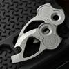 Owl Shaped Titanium Bottle Opener ,EDC Multi Tool with Keychain, Durable Zinc Alloy, Ideal for Camping, Hiking, and Everyday Use