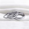Tigrade Classic Jewelry 2/4/6/8mm Cute Men Women Simple Rings Polish Pure Carbide Ring Wedding Band Engagement Ring