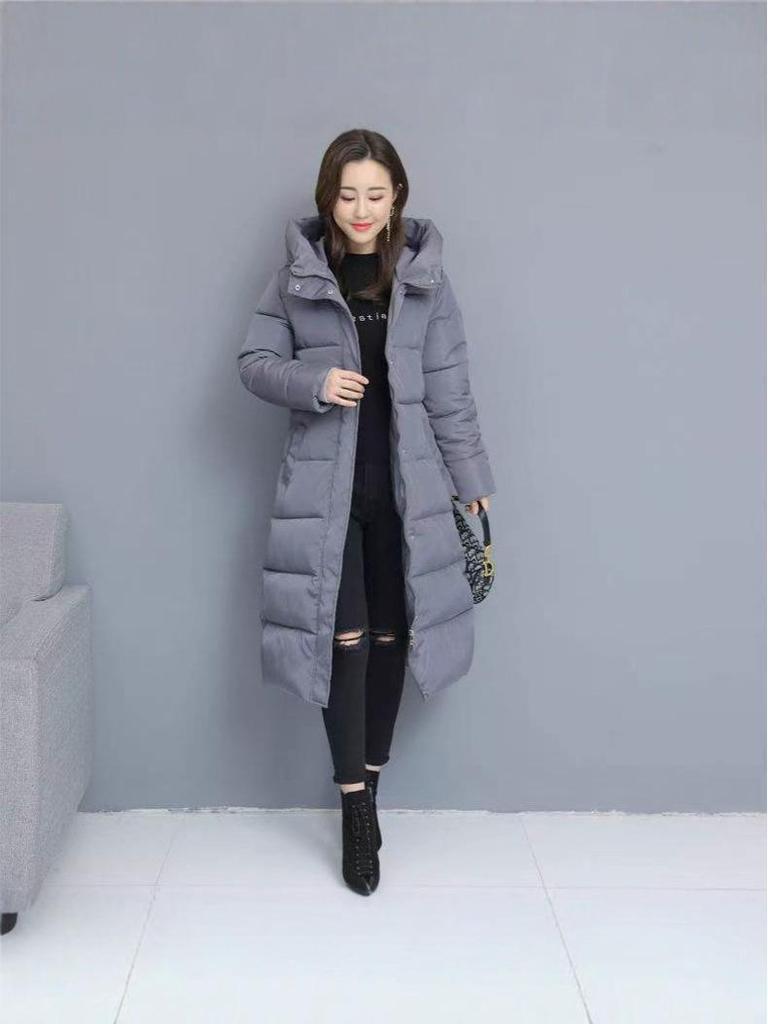 Women's Mid-Length Winter Cotton Jacket - Plus Size, Thickened, Trendy, Padded Coat