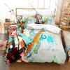 Anime Style Bedding Set, Duvet Cover + 2 Pillowcases, Super Sonico Design Comfortable Home Bedding Supplies
