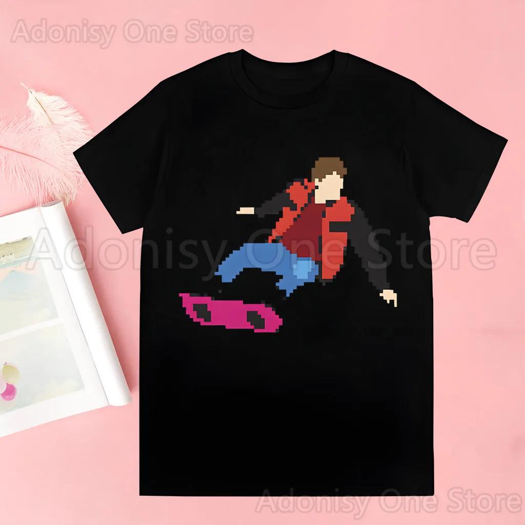 Back To The Future Delorean T-shirts Men Summer Graphic Tees Funny Shirts For Man Tshirts Crew Neck Harajuku Tops