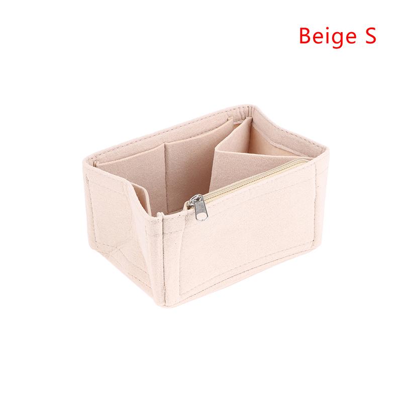 Felt Purse Organizer With Compartments Padded Cosmetic Bag Portable Handbag Removable Organizer Liner Women Suitable For Travel
