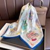 Jungle Floral Silk 70 Square Scarf Mulberry Silk Silk Scarf Women'S Versatile Spring And Autumn Mother Scarf Gift