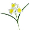 Artificial Daffodil Flowers 18 Inch Spring Faux Silk Narcissus Flower Arrangement Fake Daffodils Bouquet for Home Wedding Decor
