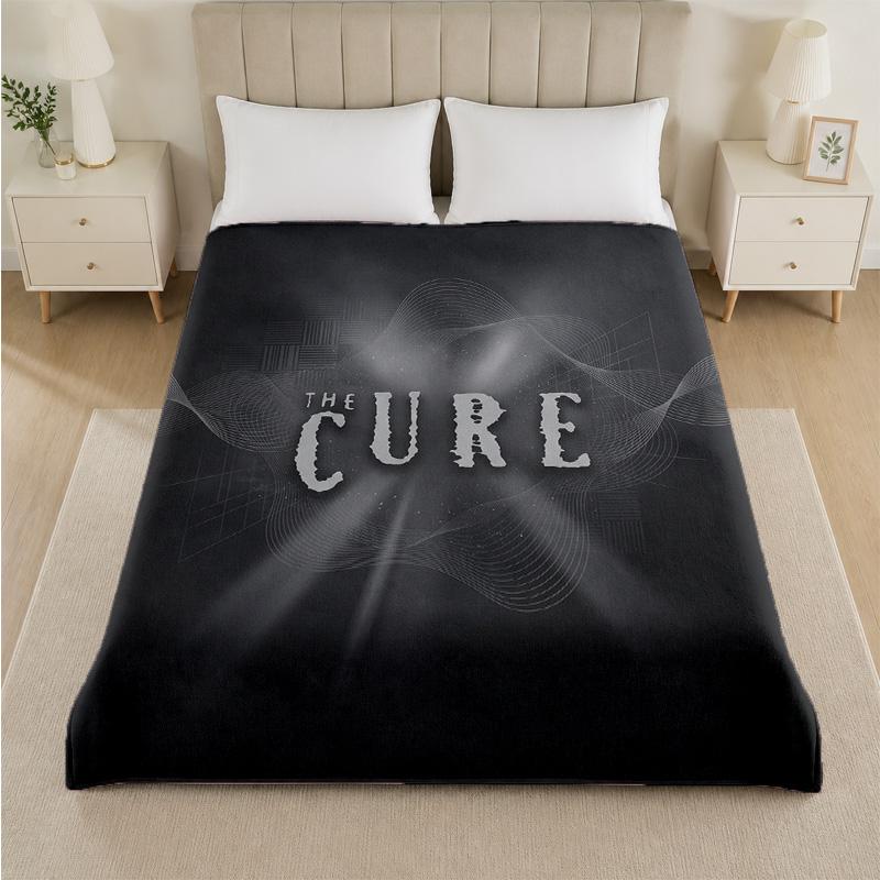 Coperta in Flanella con Stampa The Cure Morbida e Leggera Coperta Plaid in Peluche per Letto Divano Uso Domestico