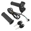 2 PCS Electric Bike Throttle Grip Kit Speed Control Grip with 4 Indicator Lights Cruising Function