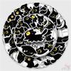 50Pcs/Set Funny Black Cats. Yellow Eyes Stickers DIY Fashion Waterproof Doodle Decals Stickers