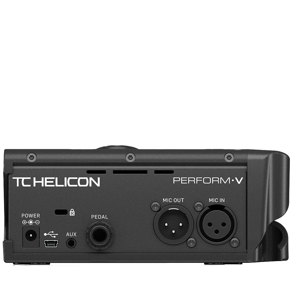 TC Helicon Perform-V Vocal Multi-Effects Pedal with Mic Stand Mount and Interchangeable Effects