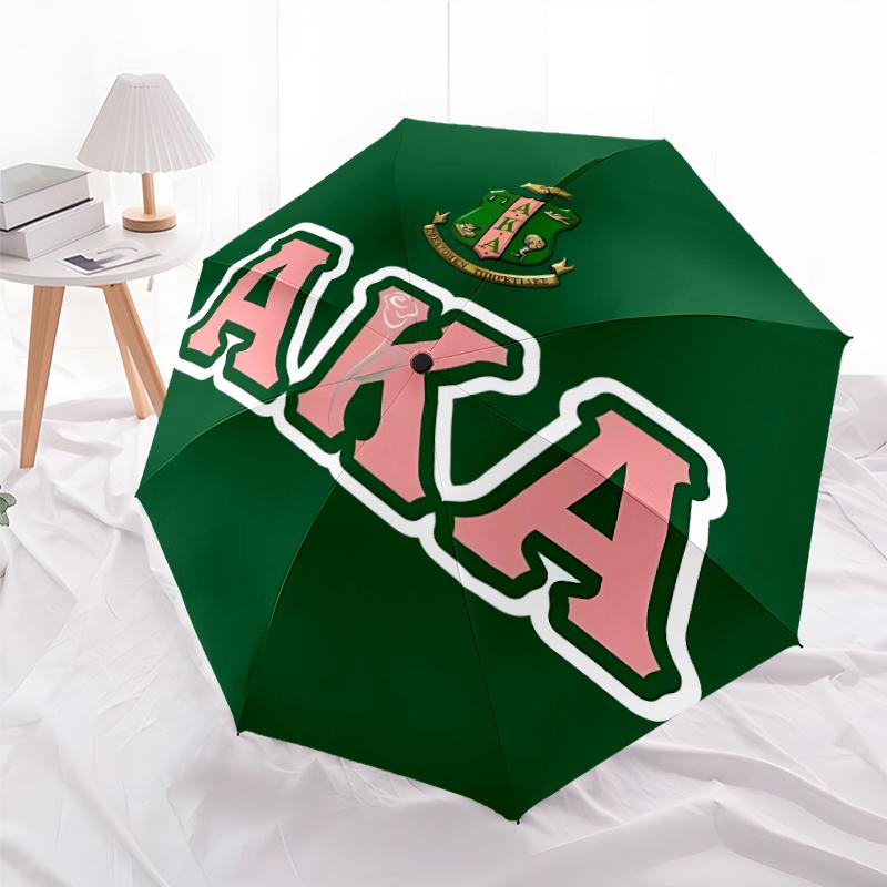 Printed AKA Logo5-Printed Folding Umbrella,Outdoor,Leisure,And Travel Umbrella,Durable Umbrella Fabric,Birthday And Holiday Gift