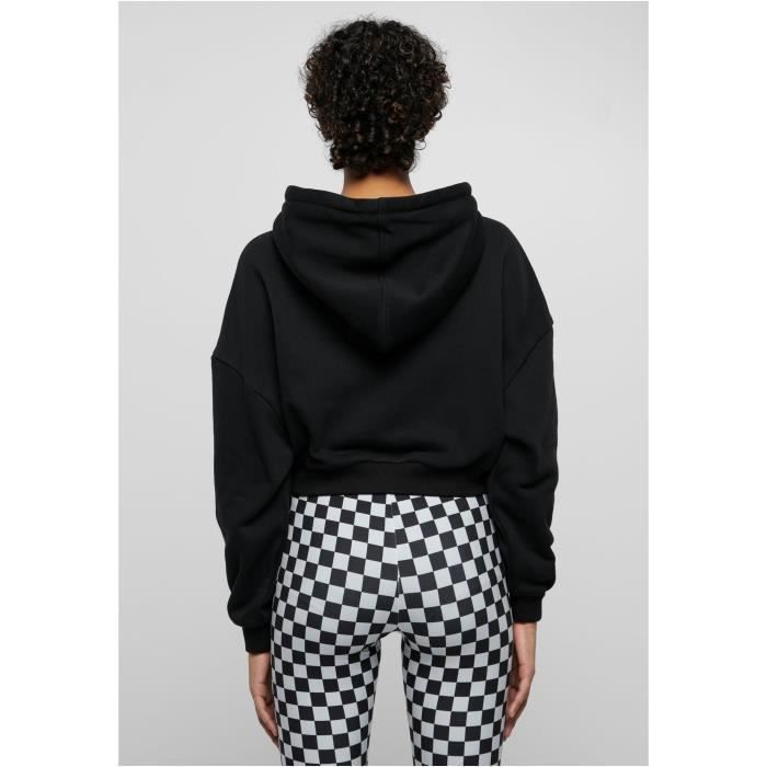 Sweatshirt À Capuche - Urban Classics - Femme - Noir - Manches Longues - 460 G/m²