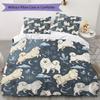 Vintage Pattern Bedding uilt Set uilt Cover Pillowcase Home Decoration Birthday Gift (1 * duvet cover + 2 * pillowcase without core)