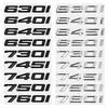 3D For BMW E63 E64 E66 E67 F12 F13 640i 645i 650i 730i 740i 745i 750i 760i Car Tail Letter Emblem Rear Trunk Logo Sticker Decal AJ4