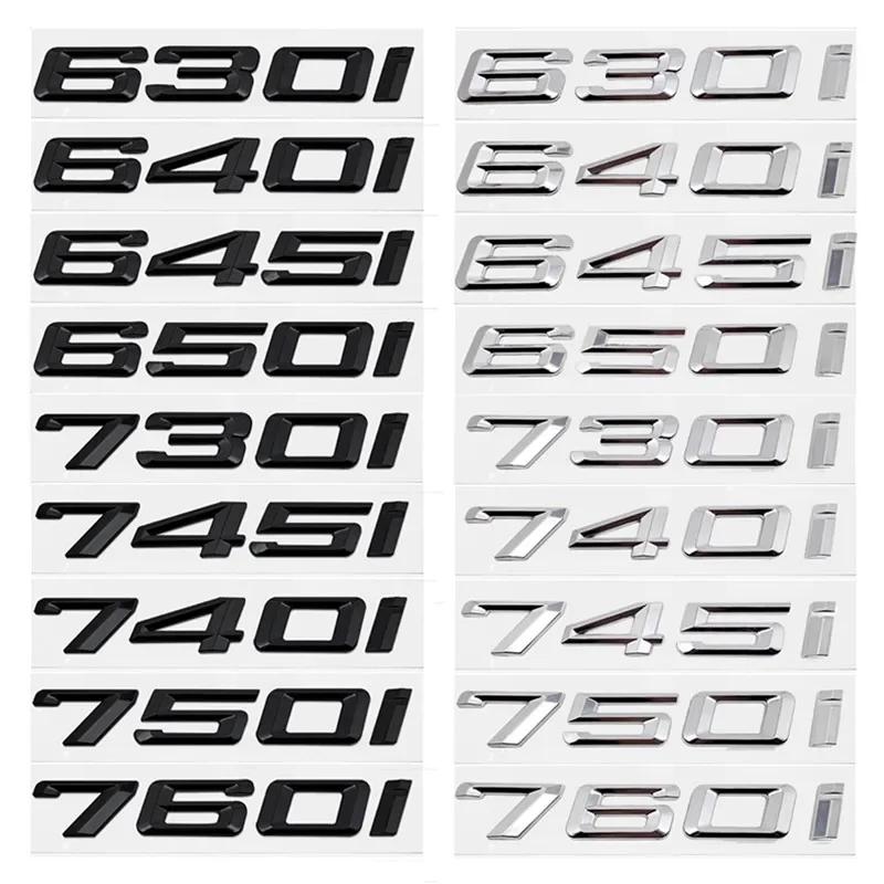 3D For BMW E63 E64 E66 E67 F12 F13 640i 645i 650i 730i 740i 745i 750i 760i Car Tail Letter Emblem Rear Trunk Logo Sticker Decal AJ4