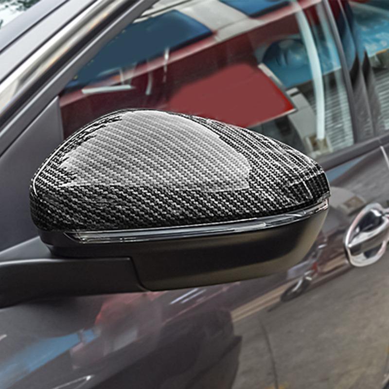 Car Rear View Mirror Cover Side Wing Eyebrow Frame Covers Cap Trim Hood For Peugeot 3008 GT 3008GT 4008 2016 2017 2018