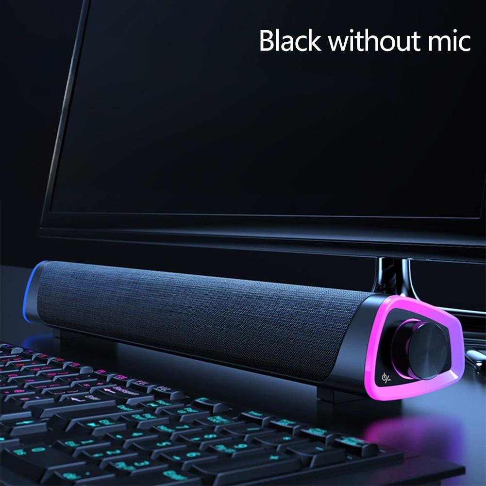4D Bluetooth Speaker Bar Stereo Sound Subwoofer Computer Speaker For Macbook Laptop Notebook PC Music Player Wired Loudspeaker