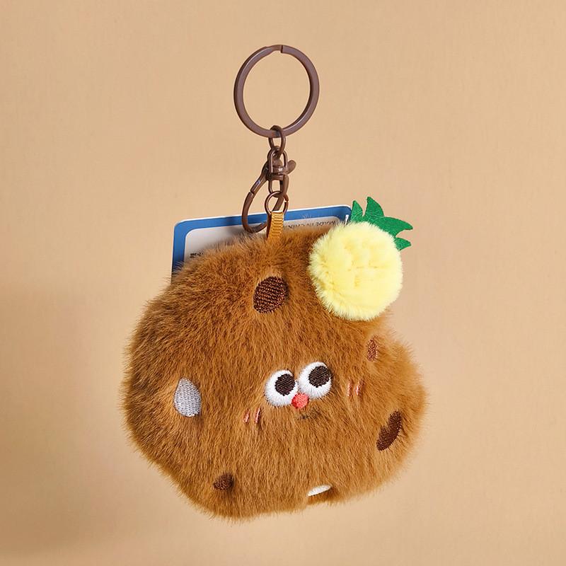 Hamburg Cute Fries Plush Doll Key Chain With Food Shapes For Collecting Gifts