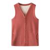 Ultra-Warm Silk Wool Vest: Women's Autumn & Winter Plush Cardigan for Middle-Aged & Elderly