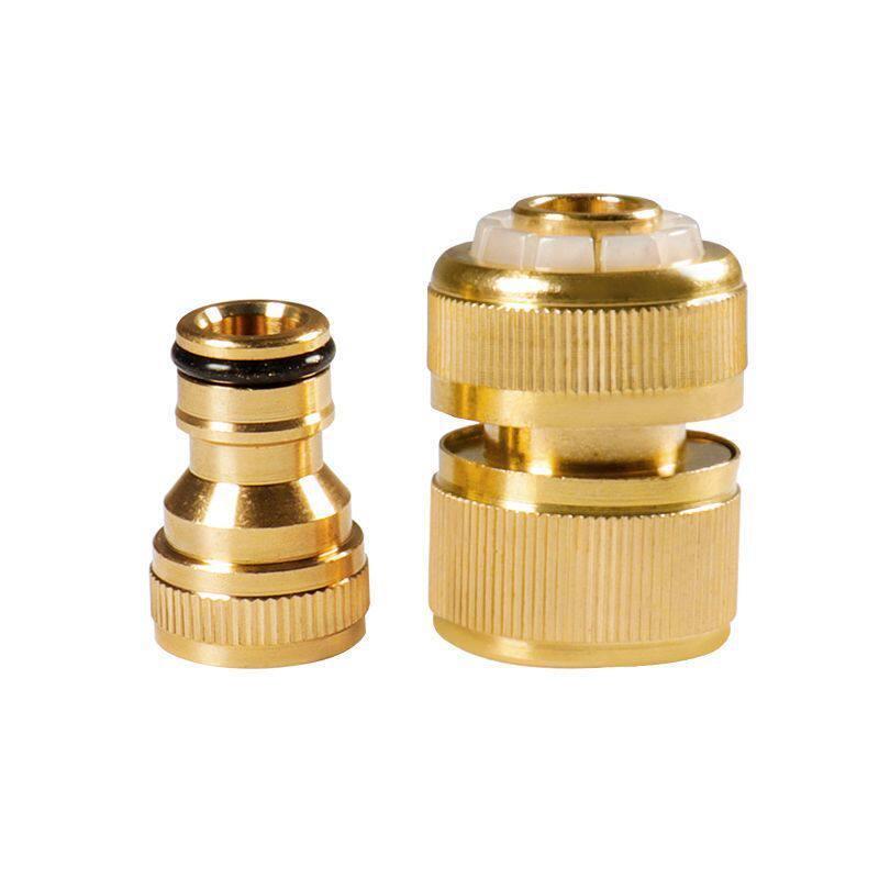 High-Pressure Brass Quick Connect Garden Hose Adapter for Car Wash