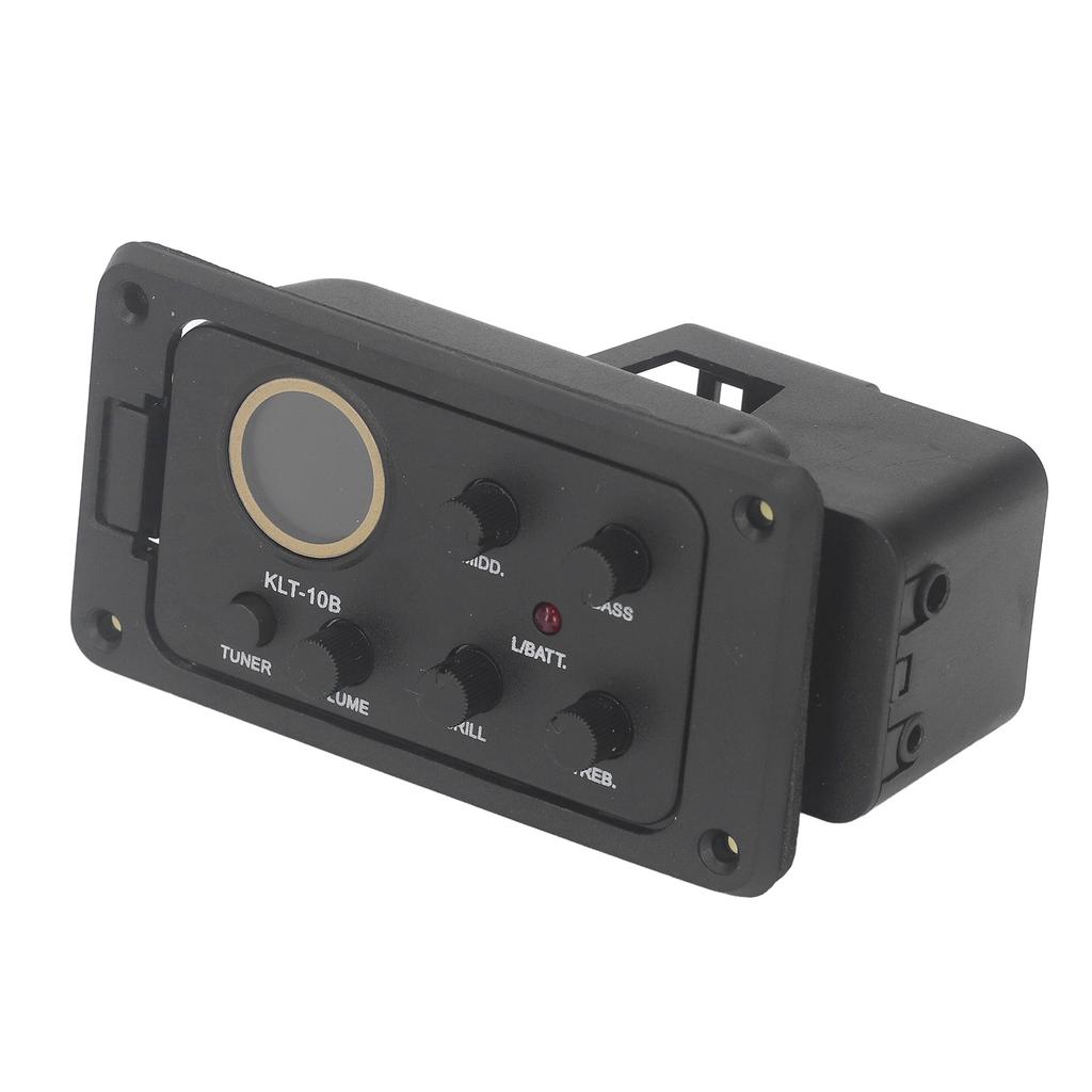 4 Band EQ Equalizer Preamp Amplifier Piezo Pickup Tuner Acoustic Guitar Equalizer with LCD Display S