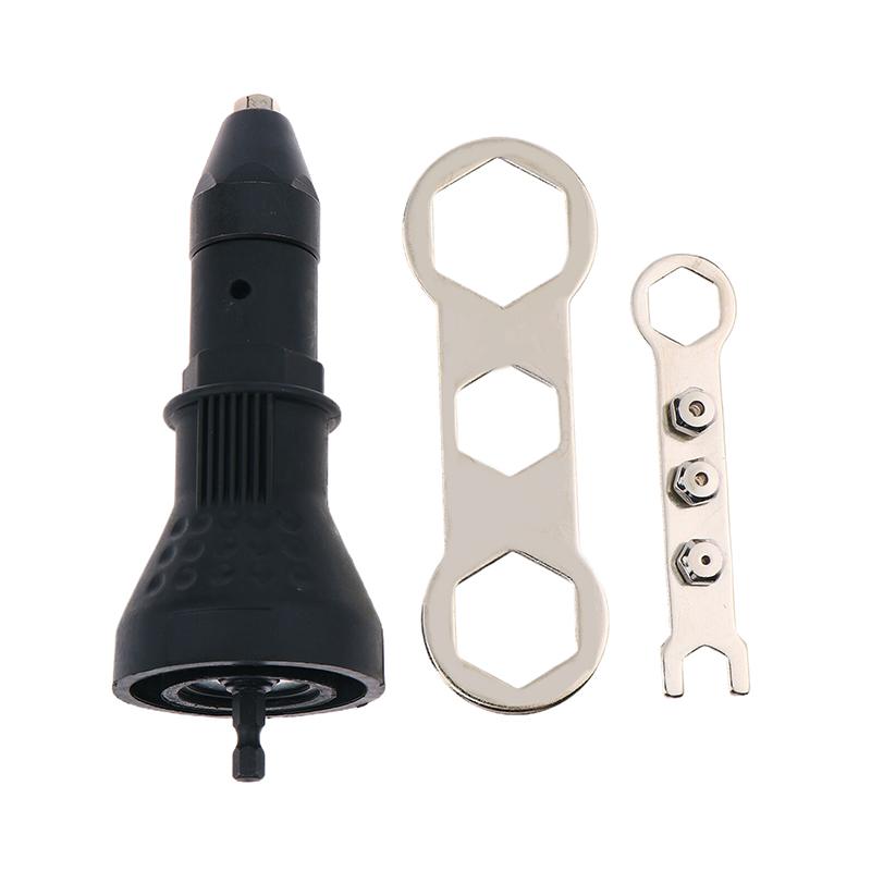 

Electric Rivet Nut Gun Pull Drill Riveter Conversion Adapter For Cordless Rivete Nozzle Nut Tool Multifunction Nail Gun Tool чорний