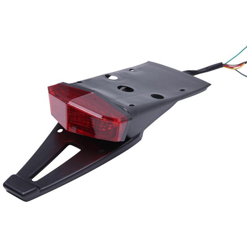DTC2 New WD 12VLED Rear Fender Tail Light for Motorbikes Off-Road Retrofit Licence Plate Light with Fender Red