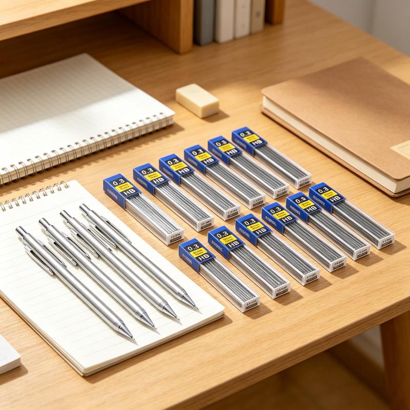 Professional Mechanical Pencil Set 0.5 0.7 0.9 0.3mm Full Metal Art Drawing Painting Automatic Pencil Office School Supplies