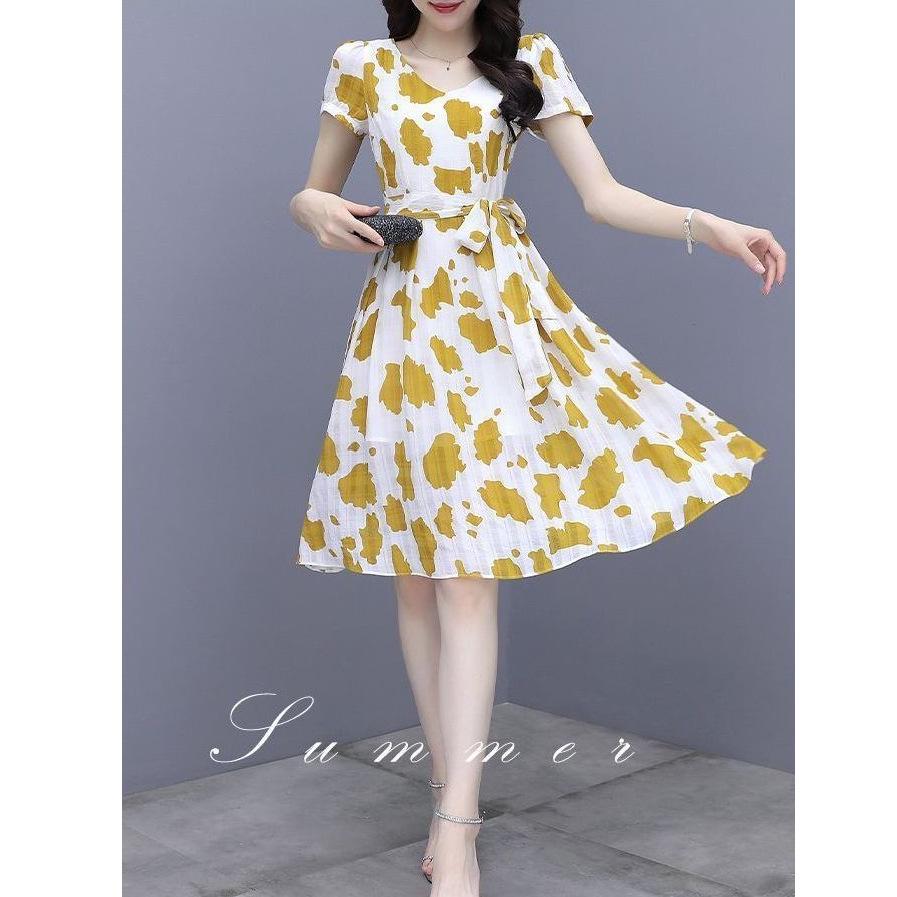 Floral Print Skirt for Girls: Chic, Waist-Cinching, and Stylish with Pockets - Perfect for Summer