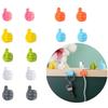 5/10Pcs Self-Adhesive Wall Decoration Hook Silicone Thumb Key Hanger Hook Home/Office Data Cable Clip Wire Desk Organizer