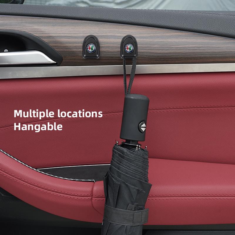 Car Interior Mini Metal Hook Car Logo Paste Freely Storage Bracket For Alfa Romeo Giulietta Mito 159 Giulia Stelvio 156 147 YY1