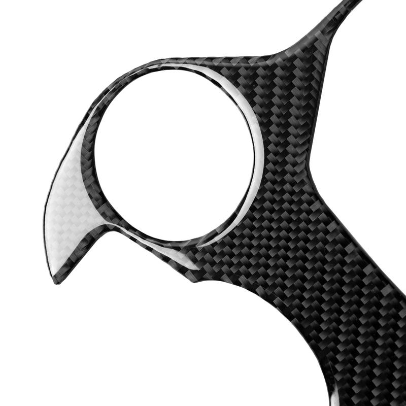 Real Carbon Fiber Cover Stickers Car Interior Accessories Gearshift Panel Automotive Suitable For Romeo Giulia 2017 2018