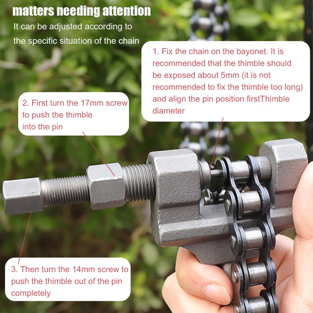 Motorcycle Chain Cutter Removal Installation Tool 420/428/530 Tensioning MTB Mountain Road Bike Tricycle Tools