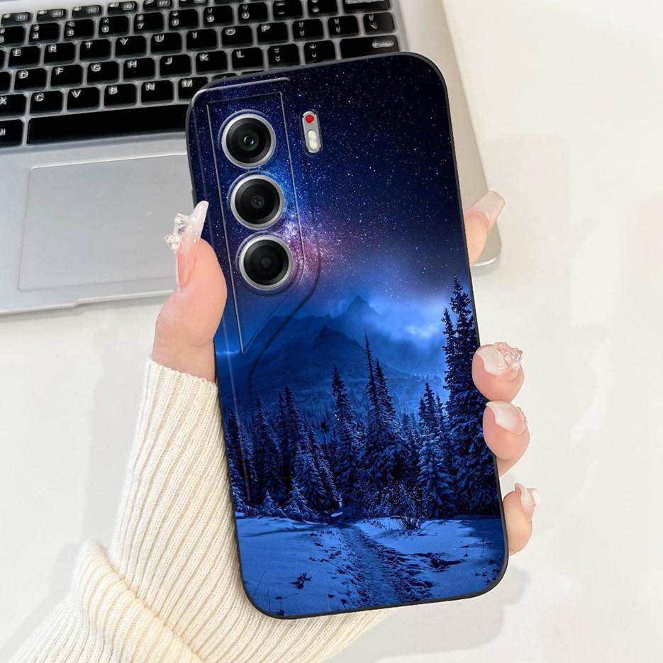 For Tecno Camon 40 Pro 4G Case CM6 Luxury Art Painted Cover Shockproof Phone Case For Tecno Camon40 Camon 40 Pro CM7 Soft Fundas