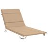 Sun Lounger Cushion GEMERT 100percent Polyester Sand 200 X 70 X 3 Cm