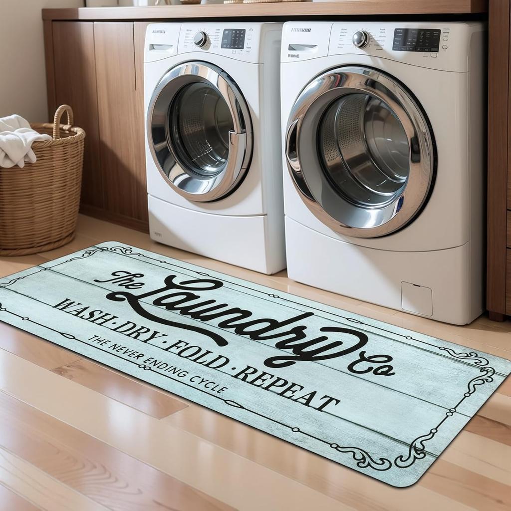 VIKAMA American-Style Kitchen Carpet Laundry Room Non-Slip Floor Mat Hallway Bedroom Long Strip Carpet Home Decoration