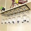 Hanging Glass Rack - Wine Glass Rack With 5 Rails For 10-15 Glasses, 50 X 22.5 X 5.5cm
