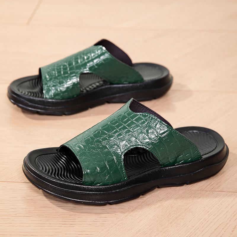 Fashion Mens Slip on Sandals Summer Men Casusal Slippers Outdoor Breathable Half Drag Anti Slip Soft Sole Lazy Flats Classic Beach Shoes