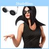 Unique Anzwtloyy Button Glasses Fashionable Costume Accessory For Halloween Dress Up